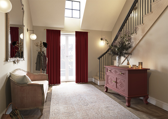 Shima Faux Silk, Wine - Made to Measure Curtains - Image 7